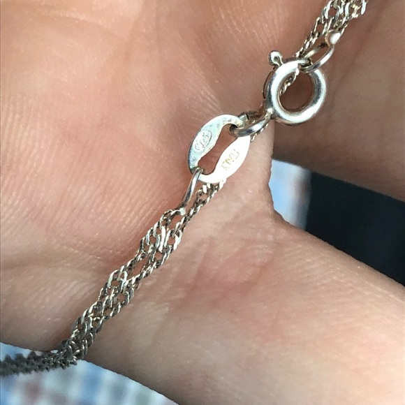 18kgp diamond cut 20’ necklace - Picture 2 of 3